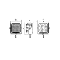 4'' 40W Utility High Power LED Work Light EMC CISPR 25 CLASS 4