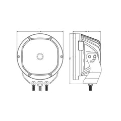 7 Inch 105W 8,400 LM,6000K|Osram LED|Spot Beam|LED Driving Light