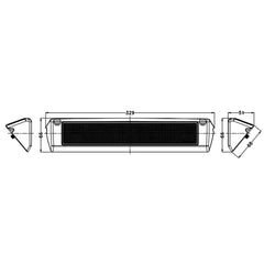 LED Marine Lights|13 Inch 60W 4,800 LM, 6,000K|LED Scene Light for Boat