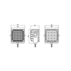 4inch 27W Utility High Intensity LED Work Light E-Mark Approved