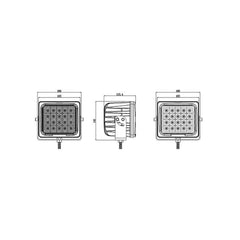 6inch 100W Heavy Duty LED Work Light E-Mark Approved