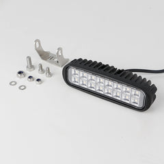 LED Machine Work Light|6''16W|PC Lens|Wide Flood|12V 24V DC