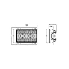 4x6 inch 40W Agricultural John Deere Tractor OEM Replacement LED Headlight EMC CISPR 25 CLASS 4