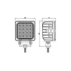 4 inch 48W Utility High Intensity LED Work Light E-Mark Approved