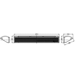 LED Marine Lighting|10 Inch 40W 3,200 LM, 6,000K|LED Light for Boat