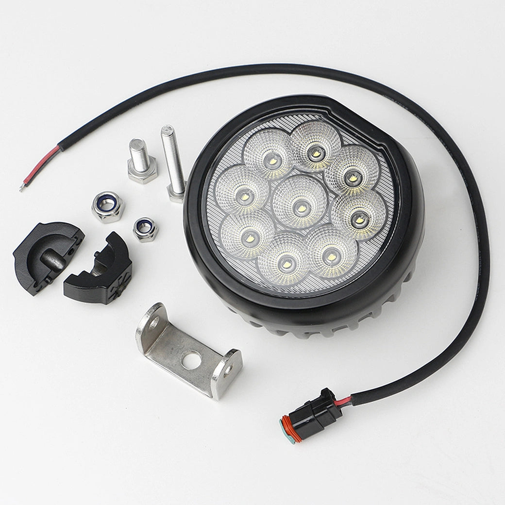 Tractor Light|5''90W|PC Lens|Flood,Spot|12V 24V DC|360 Rotation