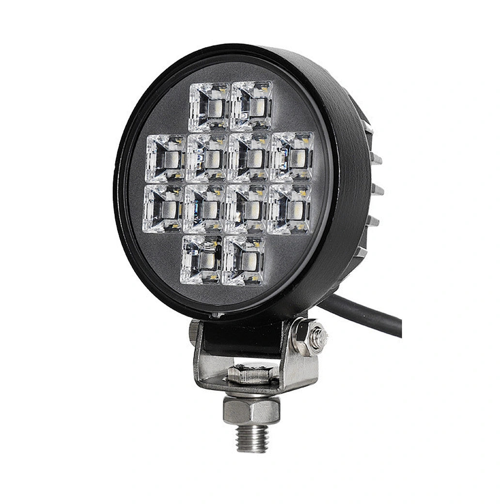 LED Working Light|3'' 12W 960 LM|PC Lens|Wide Flood|12V 24V DC