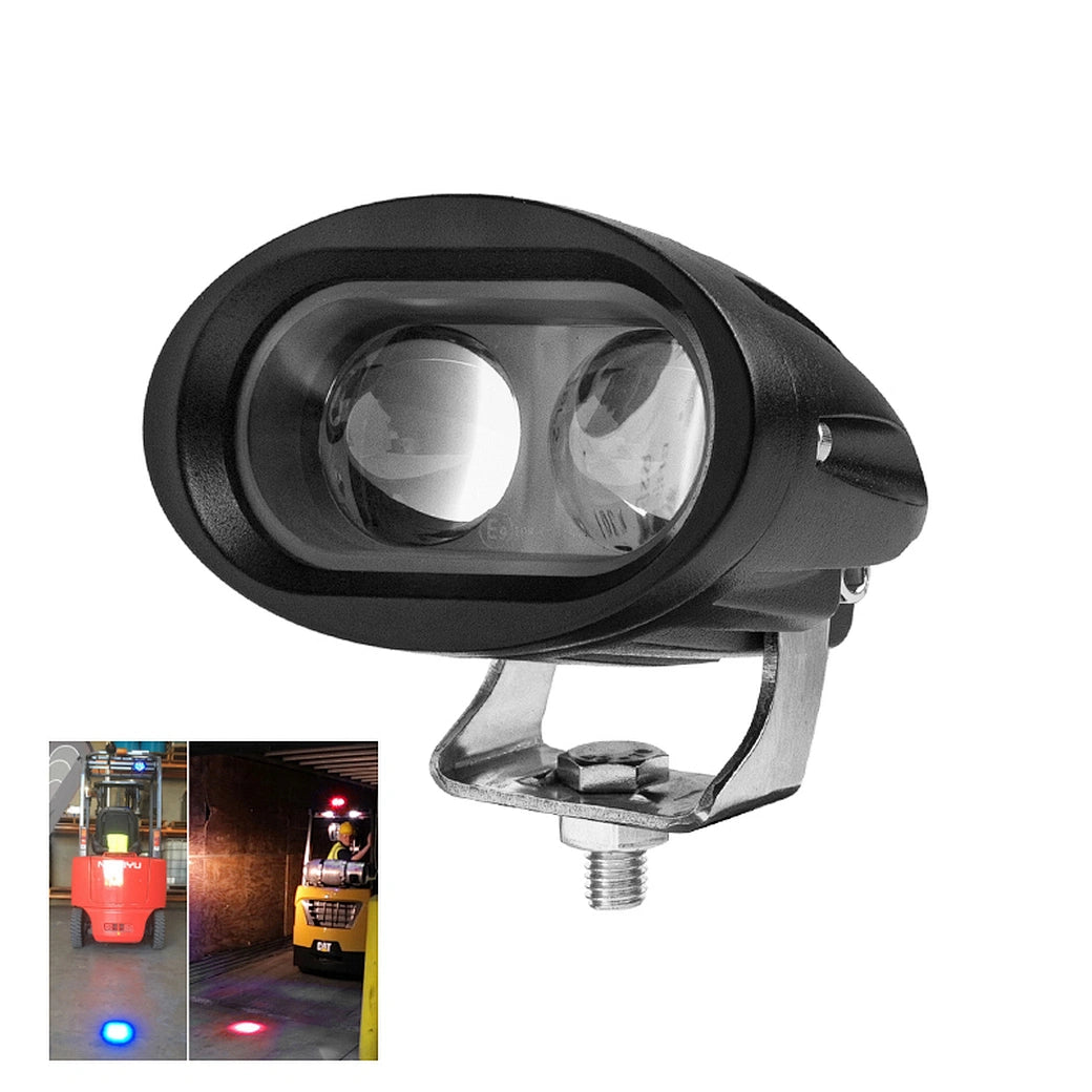 LED Warning Light|4 Inch 20W 1,000 LM|Spot Beam|Red Safety Lights for Forklifts