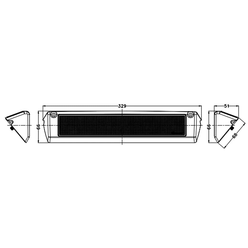 LED Marine Lights|13 Inch 60W 4,800 LM, 6,000K|LED Scene Light for Boat