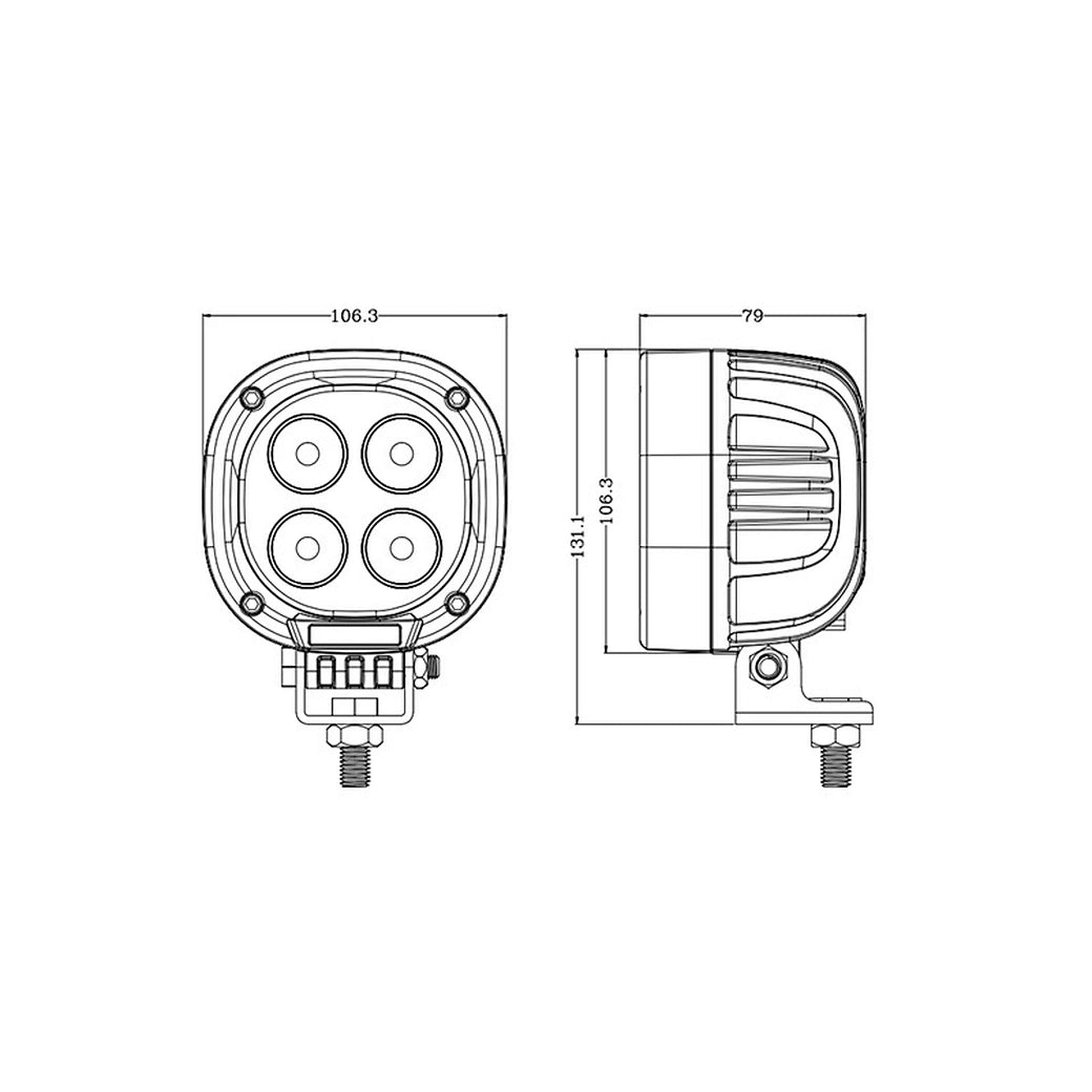 4 inch 90W High Power Flood Light