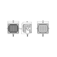 5 inch 48W LED Work Light E-Mark Approved