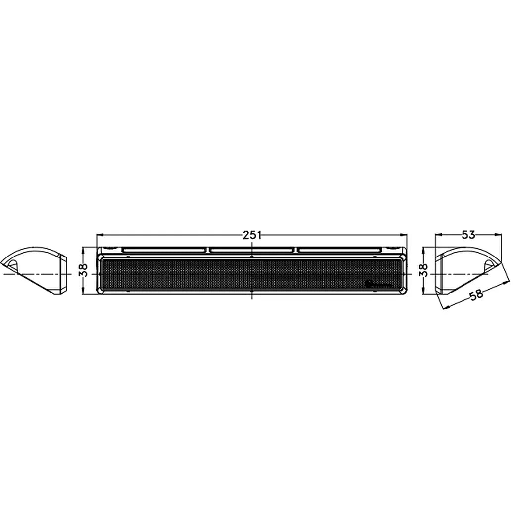 LED Marine Lighting|10 Inch 40W 3,200 LM, 6,000K|LED Light for Boat